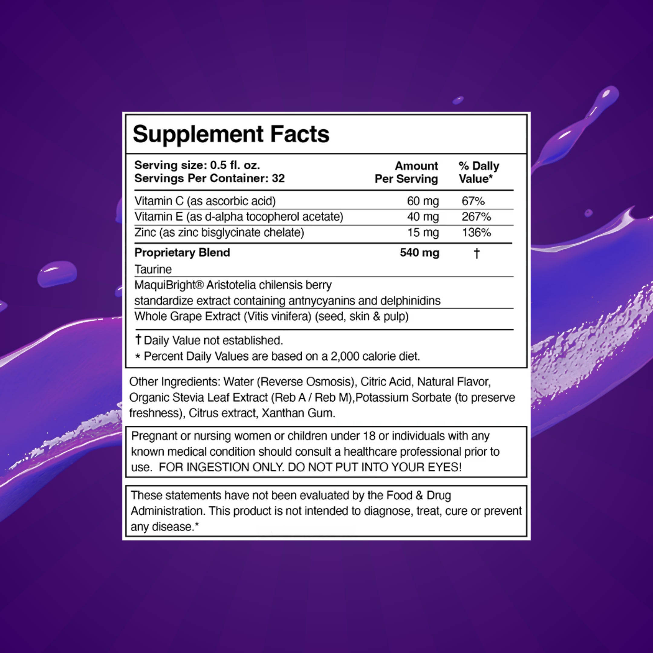 Daily Liquid Eye Care Vitamin
