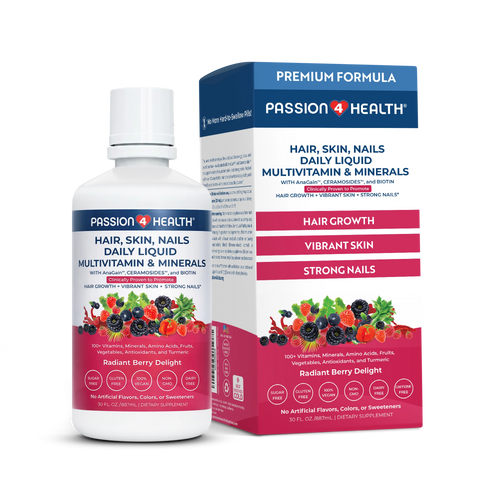 Hair, Skin and Nails Daily Liquid Multivitamin & Minerals with AnaGain™ Nu and Ceramosides™