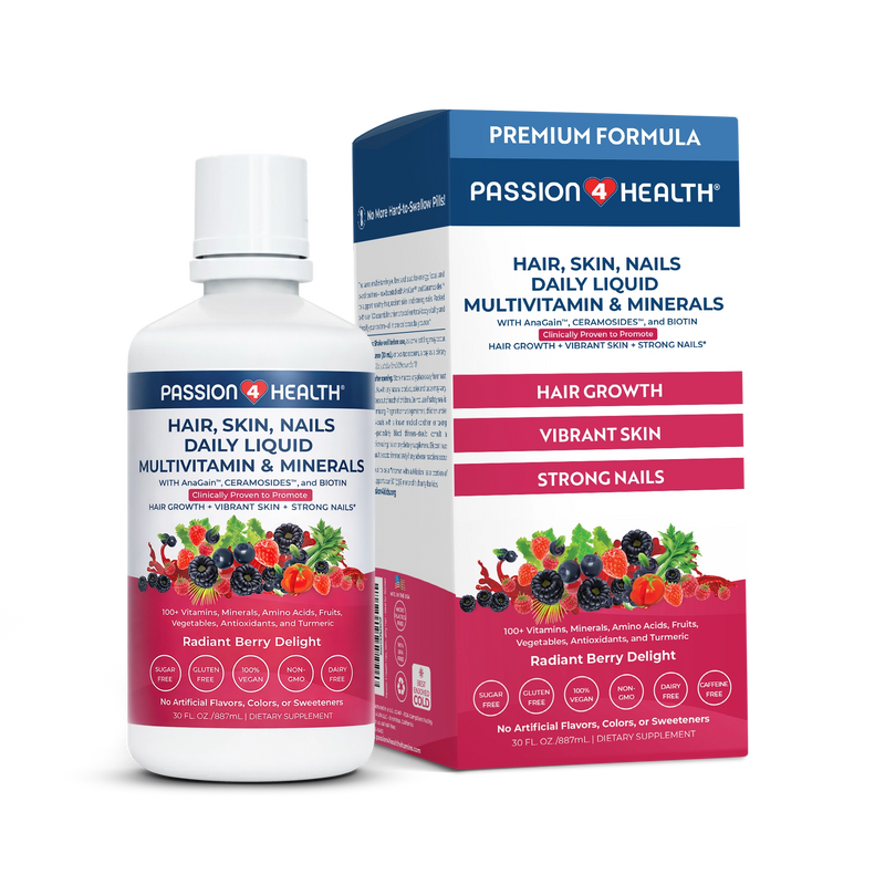 Hair, Skin and Nails Daily Liquid Multivitamin & Minerals with AnaGain™ Nu and Ceramosides™