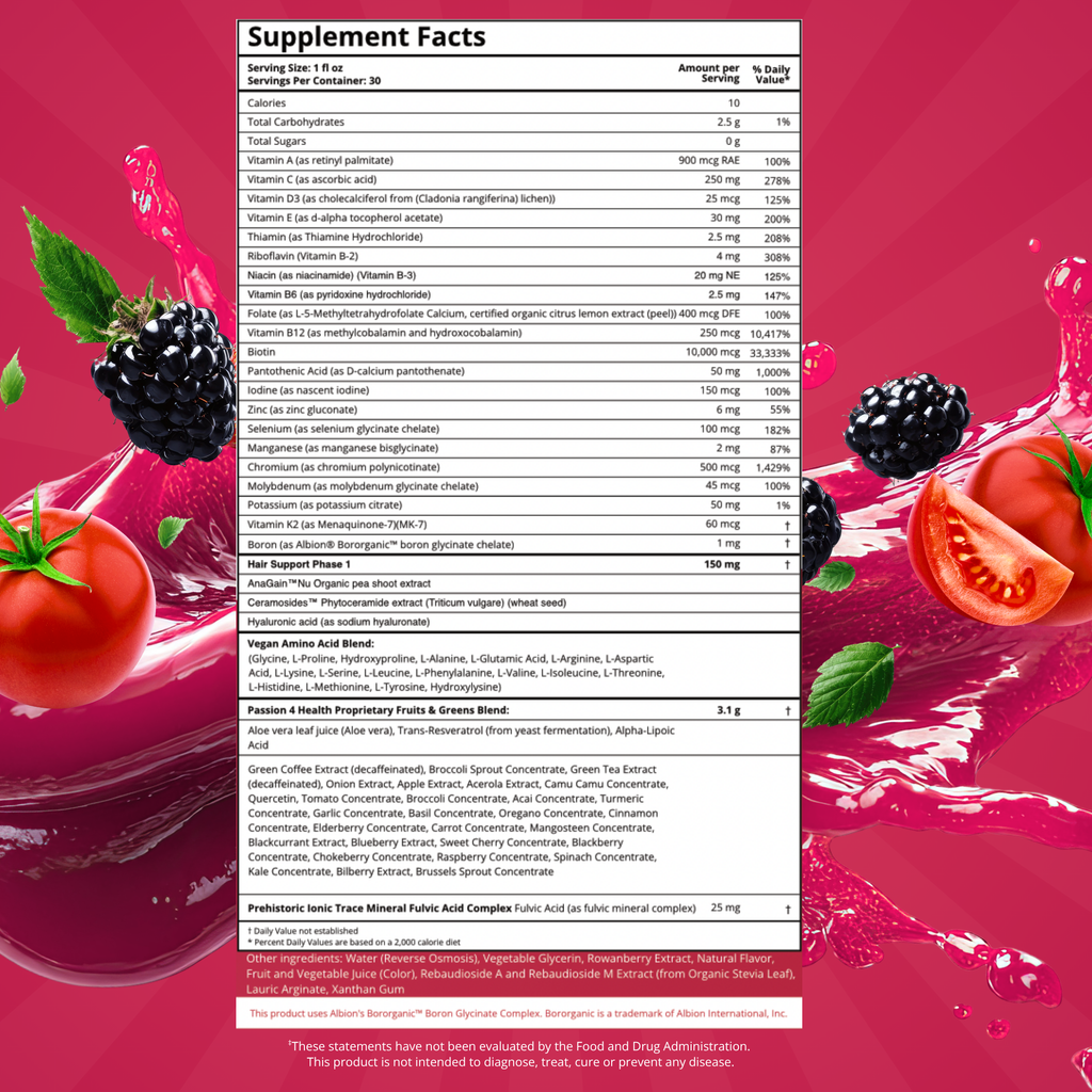 Hair, Skin and Nails Daily Liquid Multivitamin & Minerals with AnaGain™ Nu and Ceramosides™