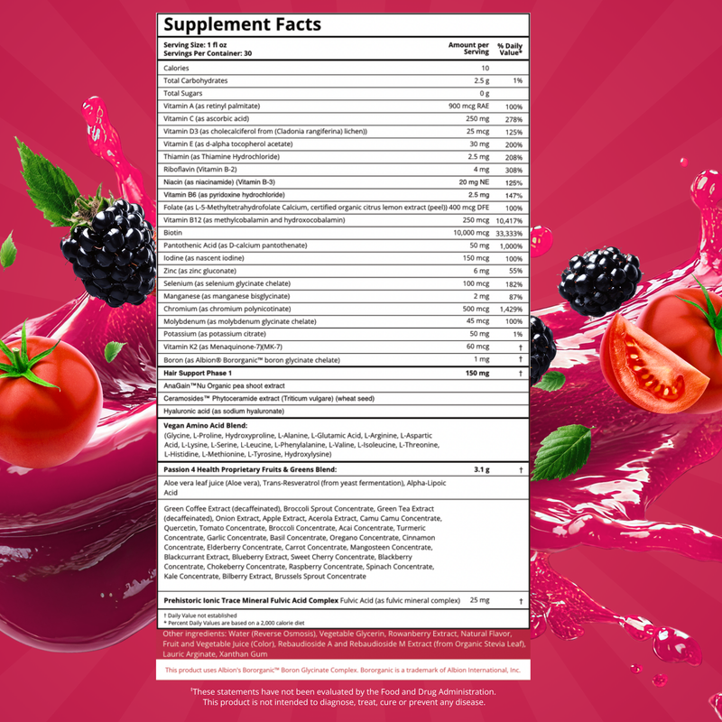 Hair, Skin and Nails Daily Liquid Multivitamin & Minerals with AnaGain™ Nu and Ceramosides™