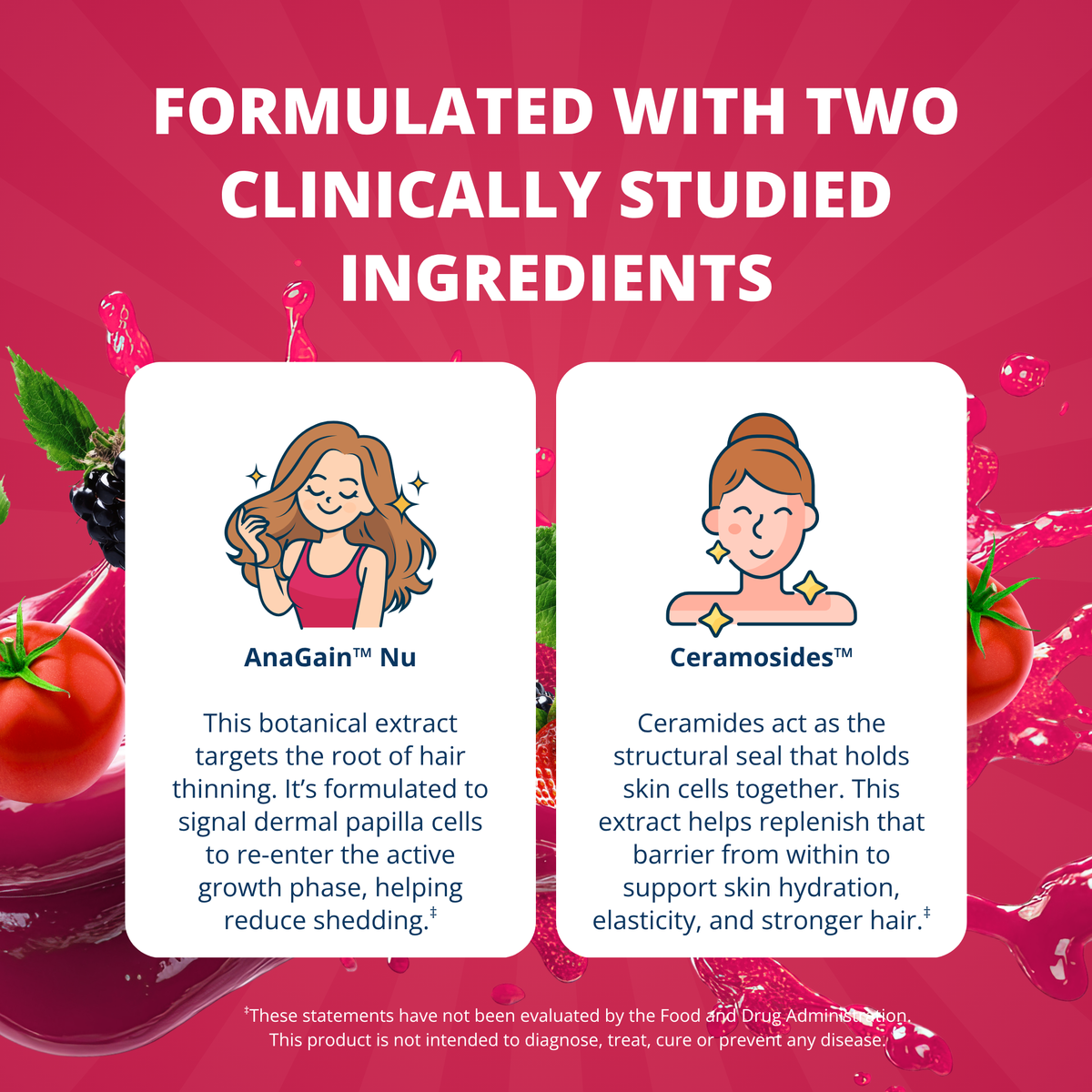 Hair, Skin and Nails Daily Liquid Multivitamin & Minerals with AnaGain™ Nu and Ceramosides™