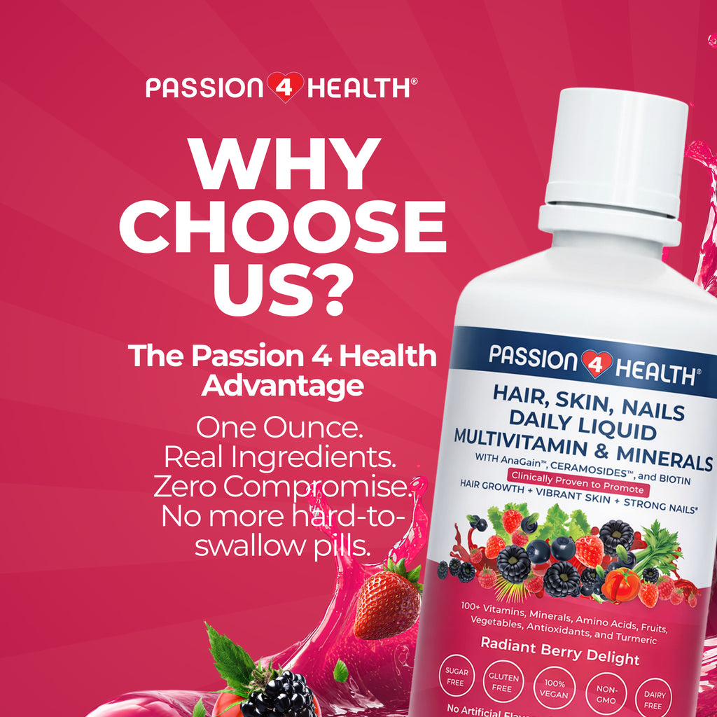 Hair, Skin and Nails Daily Liquid Multivitamin & Minerals with AnaGain™ Nu and Ceramosides™