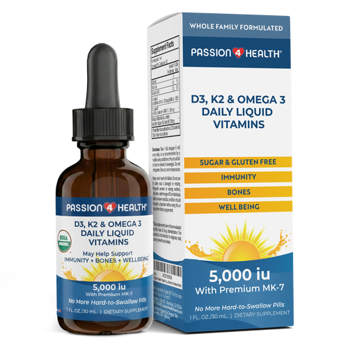 D3, K2 & Omega-3 Daily Liquid Vitamin