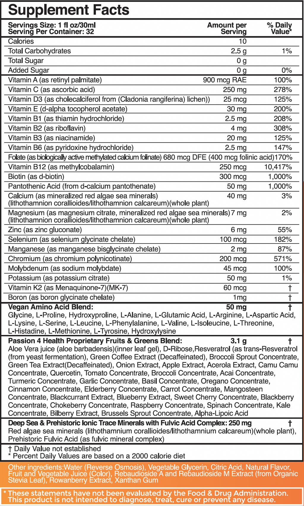 Daily Liquid Multivitamins + Minerals